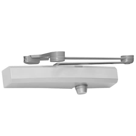 Lcn Grade 1 Cast Aluminum Surface Mount Closer, Double Lever Arm, Soffit Spring Stop, Aluminum Painted 1450-SCUSH AL